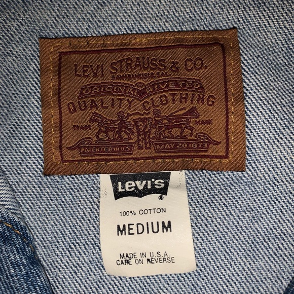 Vintage Levi jean jacket new condition no flaws woman medium - Picture 6 of 6